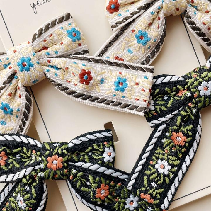 Produktbild Konges Slojd 4Pack Haarspangen Schleife Schwarz (Haargummi Set)