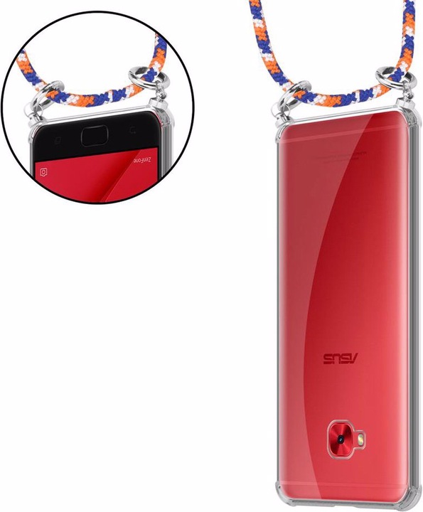 Produktbild Cadorabo TPU Handy Kette SILBER Cover (Asus Zenfone 4 Selfie Pro)