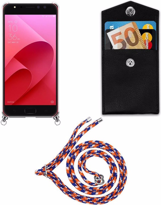Produktbild Cadorabo TPU Handy Kette SILBER Cover (Asus Zenfone 4 Selfie Pro)