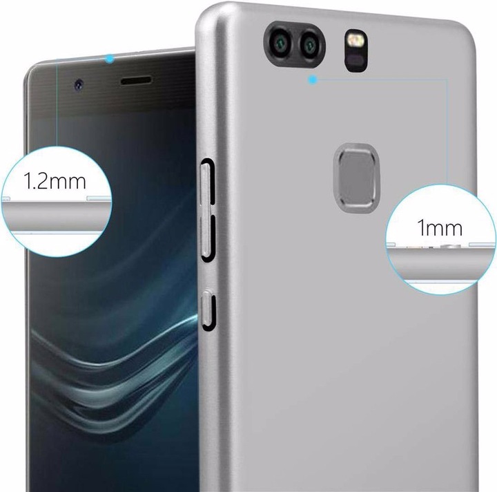 Actual product image Cadorabo Hard Cover Matt Metal Cover (Huawei P9 Plus)