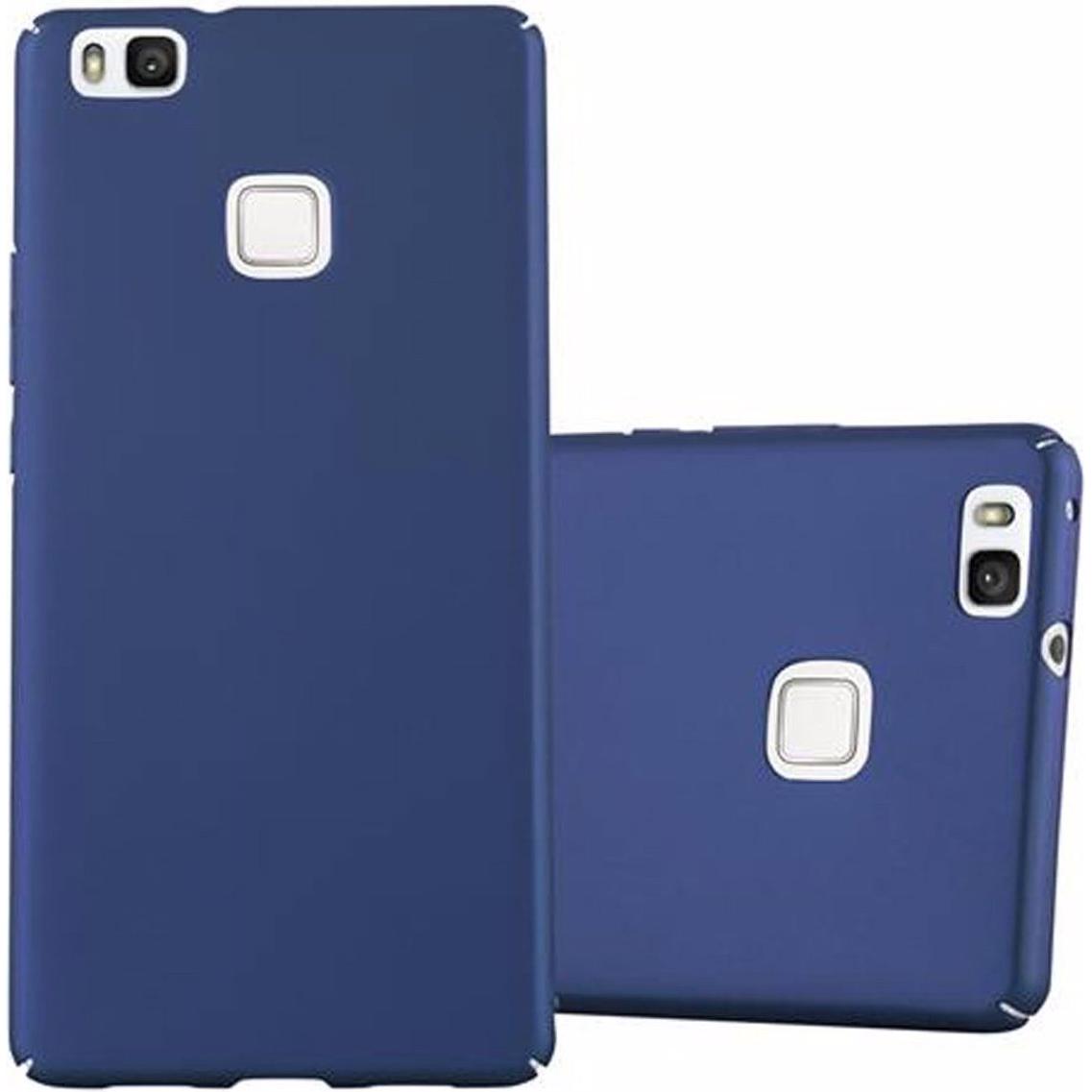 Cadorabo Hard Cover Matt Metall Cover (Huawei G9 Lite), Smartphone Hülle, Blau