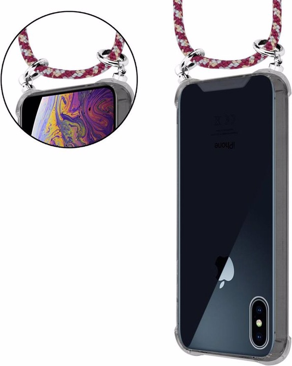 Produktbild Cadorabo TPU Handy Kette SILBER Cover
