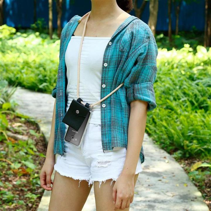 Produktbild Cadorabo TPU Handy Kette SILBER Cover