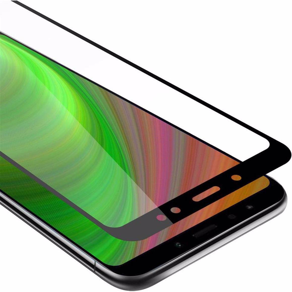 Cadorabo Vollbild Displayschutzglas (1 Stück, Xiaomi Redmi Note 5), Smartphone Schutzfolie, Schwarz