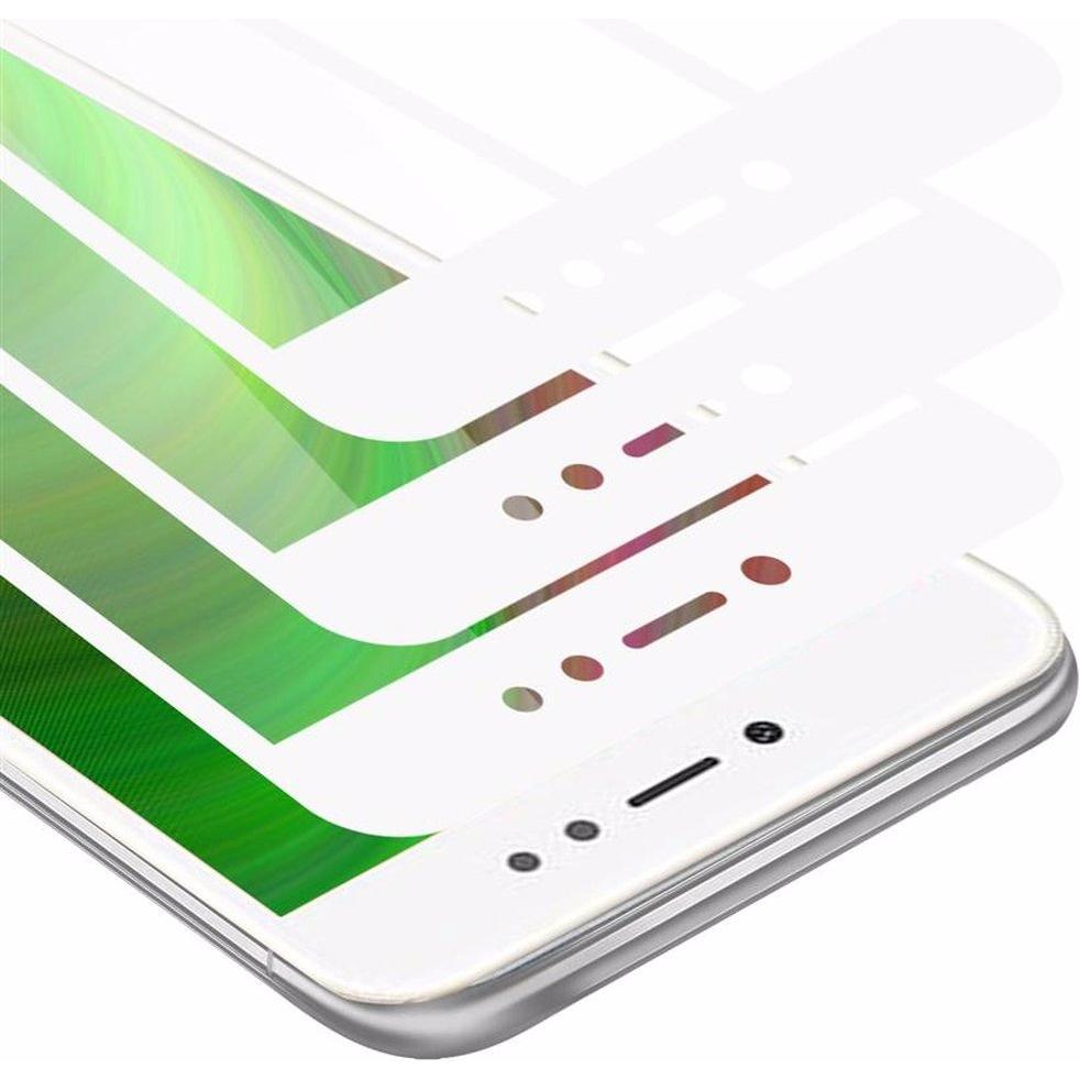 Cadorabo Vollbild Displayschutzglas (3 Stück, Xiaomi Redmi Note 5A Prime), Smartphone Schutzfolie, Schwarz