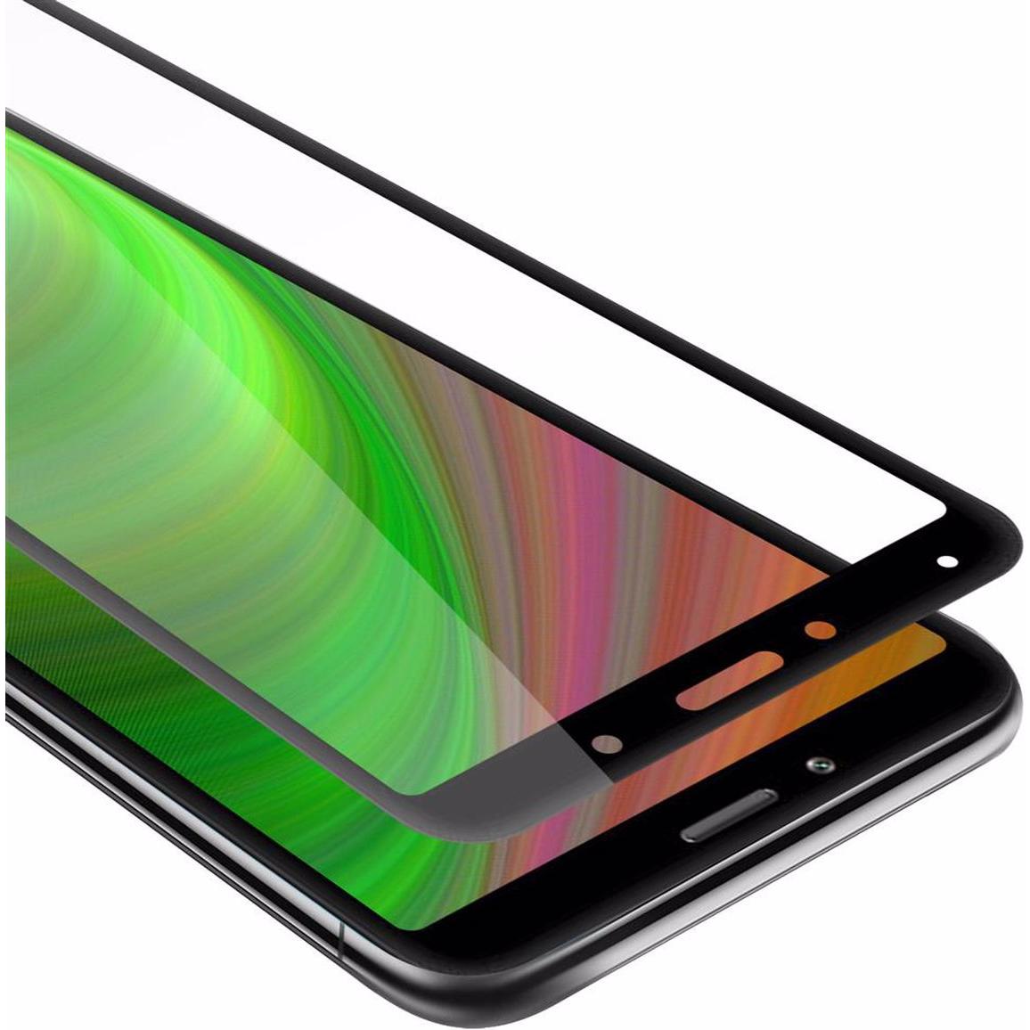 Cadorabo Vollbild Displayschutzglas (1 Stück, Xiaomi Redmi 7A), Smartphone Schutzfolie, Schwarz