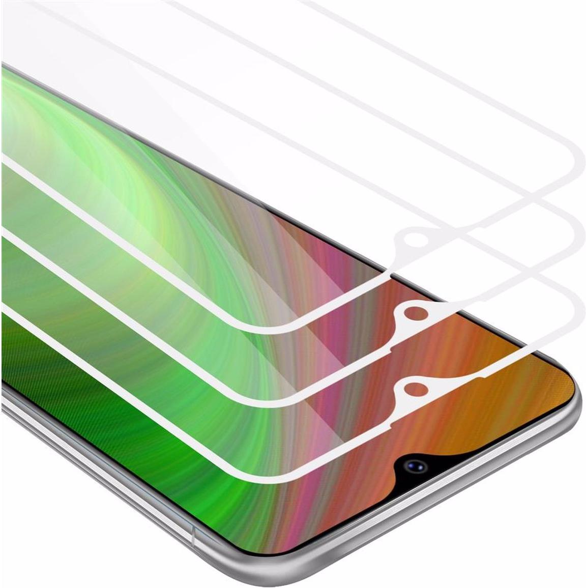 Cadorabo Vollbild Displayschutzglas (3 Stück, Vivo Y95), Smartphone Schutzfolie, Schwarz