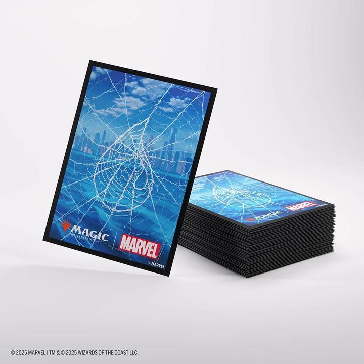 Actual product image Gamegenic - Magic: The Gathering | Marvel's Spider-Man Premium Art Sleeves - Spider-Man Island