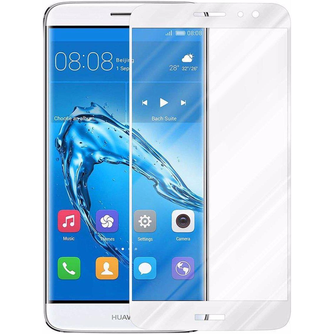 Thumbnail - Cadorabo Vollbild Displayschutzglas (1 Stück, Huawei Nova Plus), Smartphone Schutzfolie, Weiss