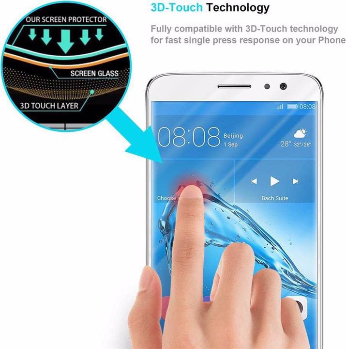 Image du produit Cadorabo Verre de protection d'écran plein écran (1 pièce(s), Huawei Nova Plus)