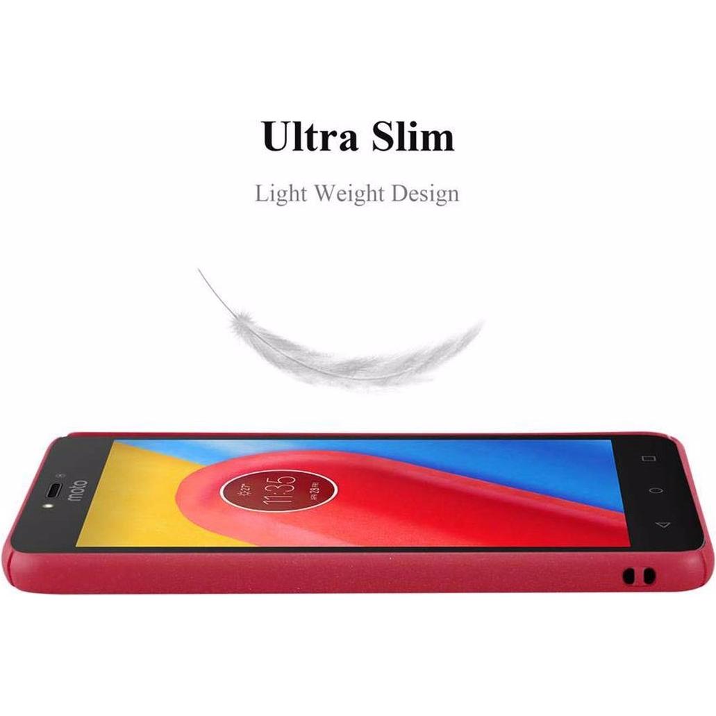 Thumbnail - Cadorabo Hard Cover Frosty Cover (Motorola Moto C Plus), Smartphone Hülle, Rot