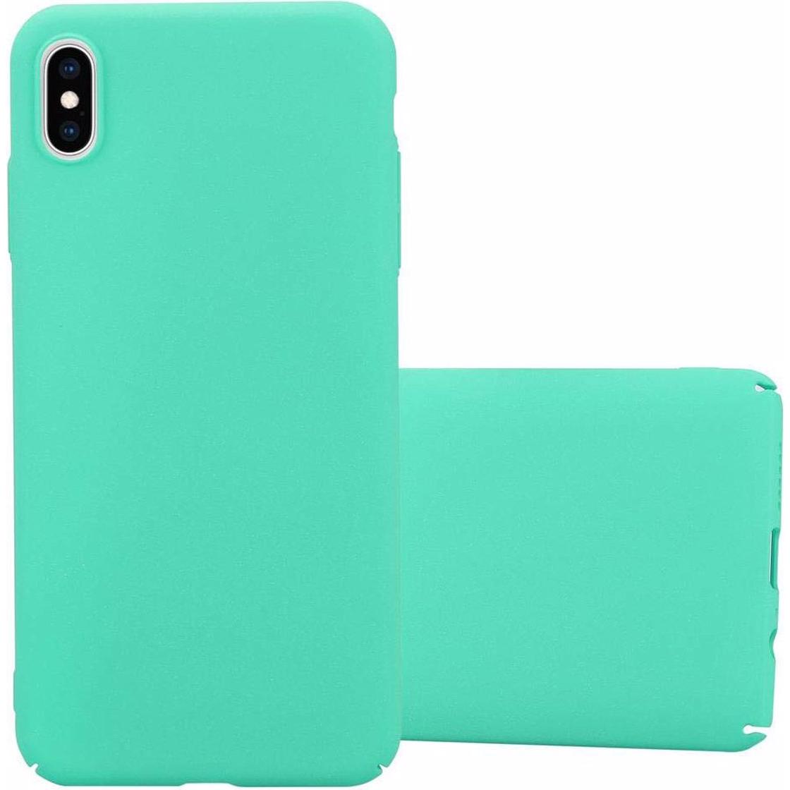 Cadorabo Hard Cover Frosty Cover (Apple iPhone XS Max), Smartphone Hülle, Grün