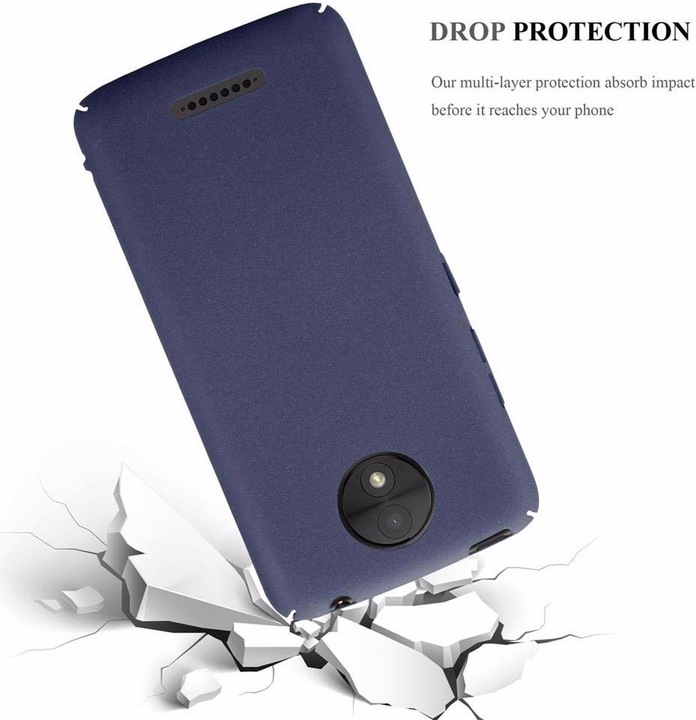 Image du produit Cadorabo Couverture rigide Frosty Cover (Motorola Moto C Plus)