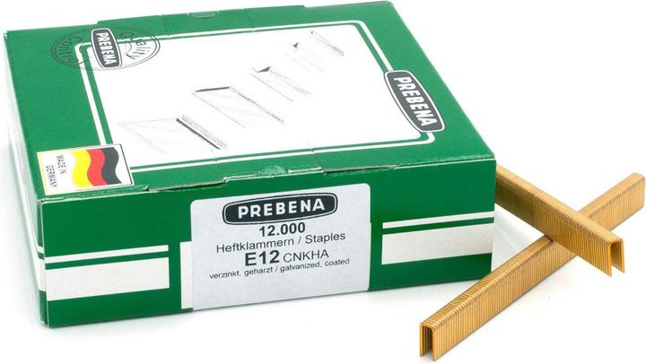 Actual product image Prebena Staples galvanised resinated12 mm