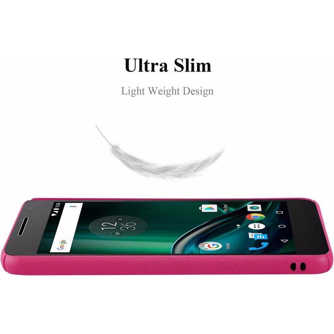 Thumbnail - Cadorabo Hard Cover Frosty Cover (Motorola Moto G4 Play), Smartphone Hülle, Pink