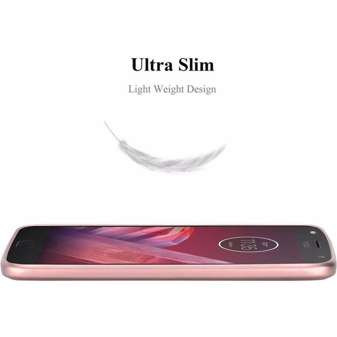 Thumbnail - Cadorabo Hard Cover Matt Metall Cover (Motorola Moto Z2 Play), Smartphone Hülle, Rosa