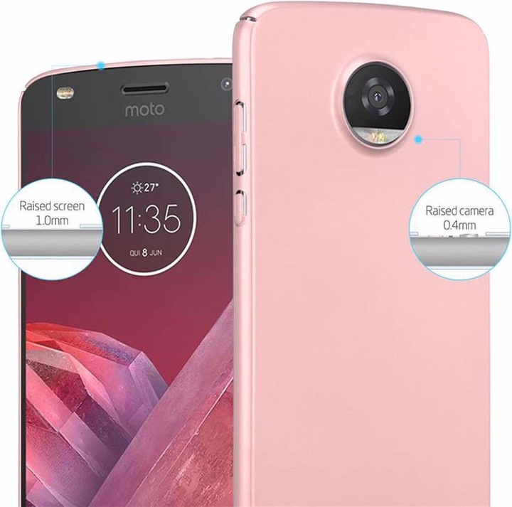 Produktbild Cadorabo Hard Cover Matt Metall Cover (Motorola Moto Z2 Play, Motorola Moto Z2 Force)