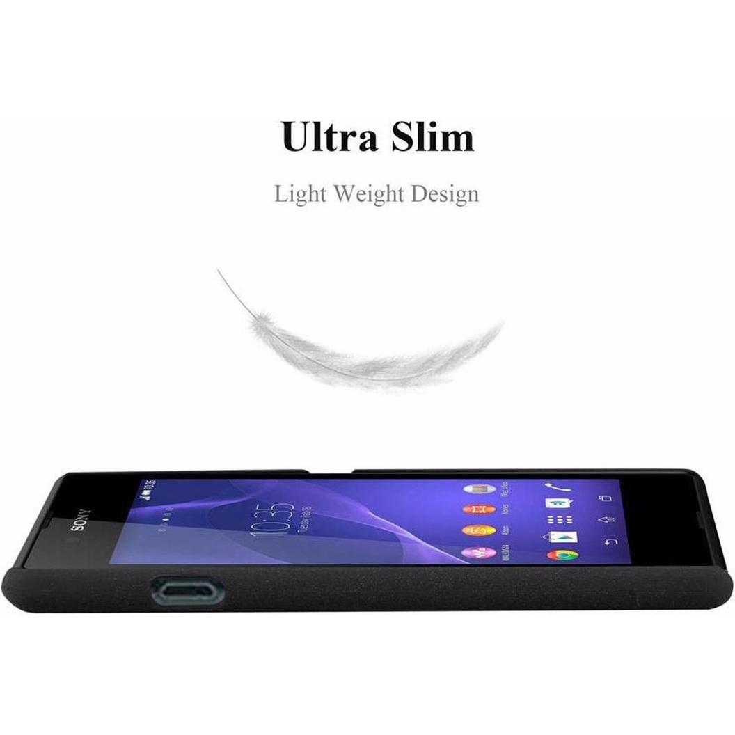 Thumbnail - Cadorabo Hard Cover Frosty Cover (Sony Xperia E3), Smartphone Hülle, Schwarz