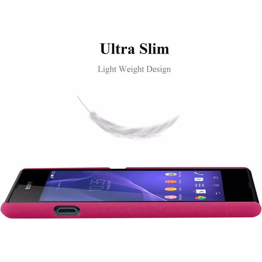 Thumbnail - Cadorabo Hard Cover Frosty Cover (Sony Xperia E3), Smartphone Hülle, Pink