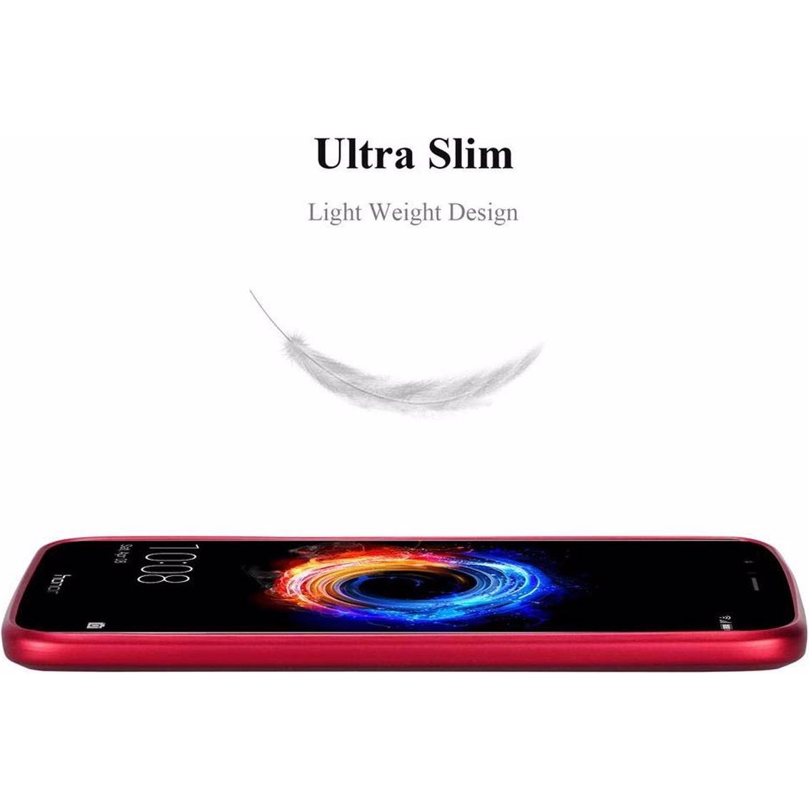 Thumbnail - Cadorabo Hard Cover Matt Metall Cover (Honor 8 Pro), Smartphone Hülle, Rot