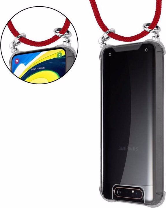 Produktbild Cadorabo TPU Handy Kette SILBER Cover