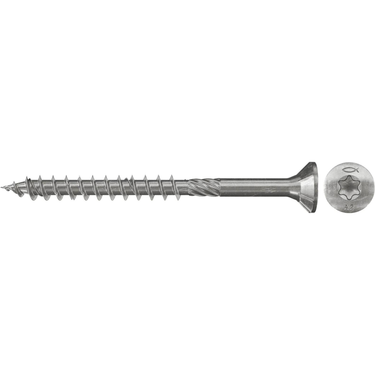 Fischer, Schrauben, Medsraigtis 6,0 x 200 A2 Torx, 100vnt. (100 Schrauben pro Stück)