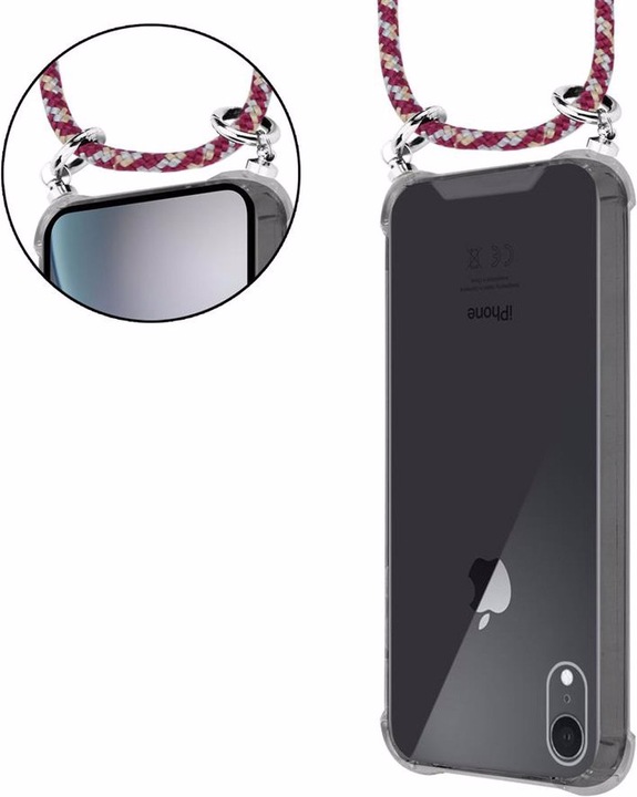 Produktbild Cadorabo TPU Handy Kette SILBER Cover
