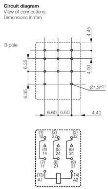 Produktbild Weidmüller Steckrelais 230 V/AC 10 A 3 We