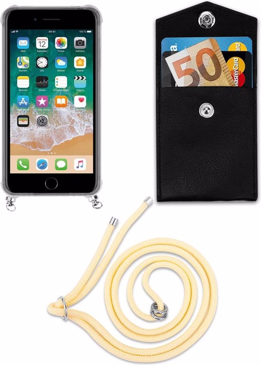 Produktbild Cadorabo TPU Handy Kette SILBER Cover