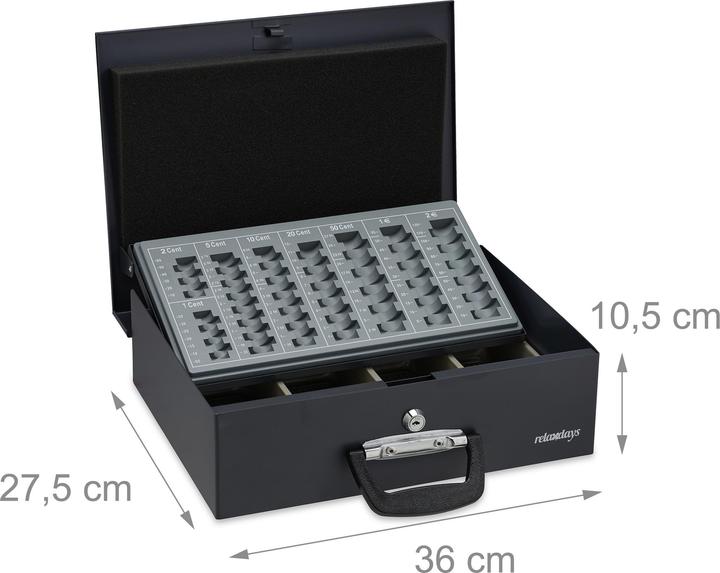 Actual product image Relaxdays Cash box
