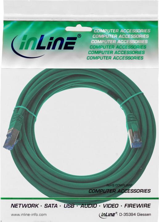 Image du produit InLine Câble patch Cat.6A, S/FTP (PiMf), 500MHz (S/FTP, CAT6a, 7.50 m)