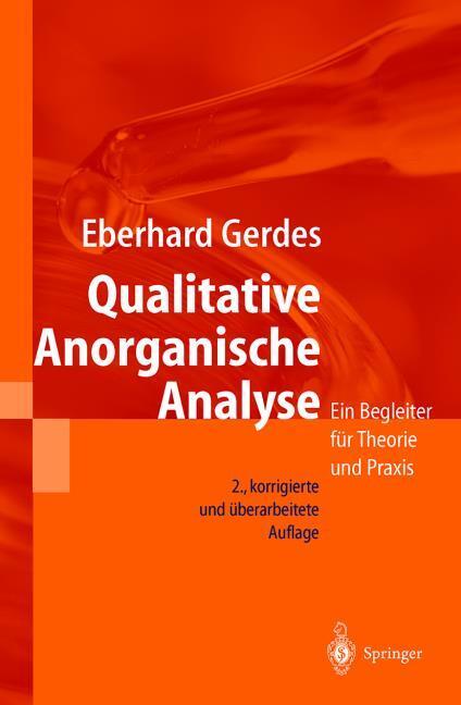 Produktbild Qualitative Anorganische Analyse (Deutsch, Eberhard, Gerdes, 1995)