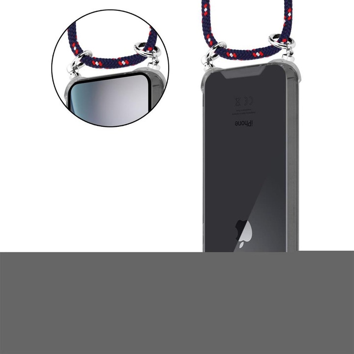 Produktbild Cadorabo TPU Handy Kette SILBER Cover
