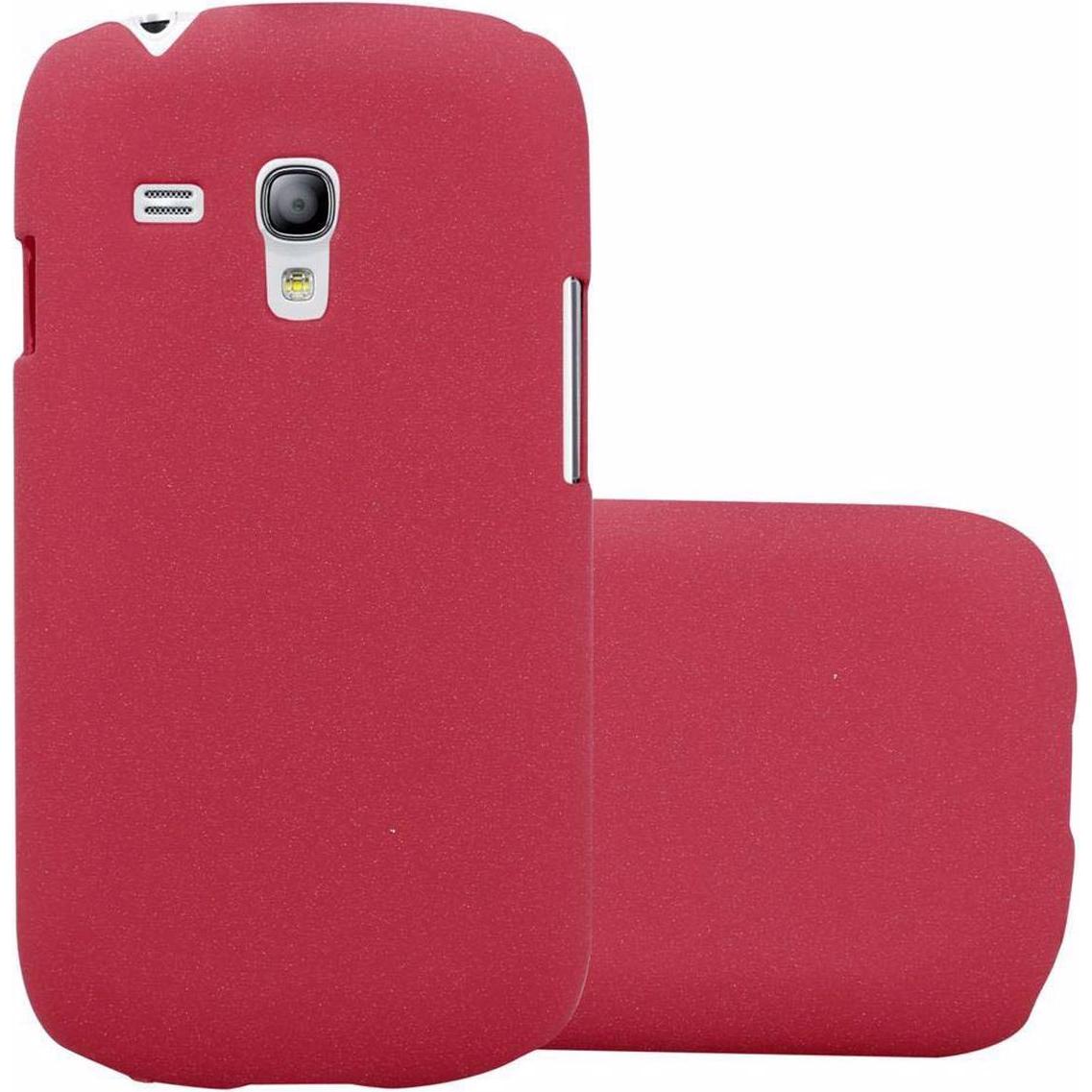 Cadorabo Hard Cover Frosty Cover (Samsung Galaxy S3 Mini), Smartphone Hülle, Rot