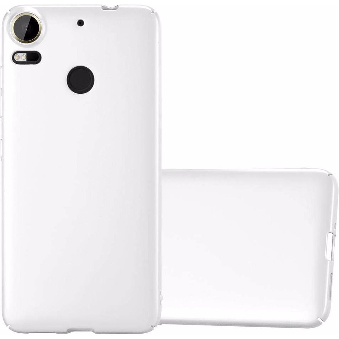 Cadorabo Hard Cover Matt Metall Cover (HTC Desire 10 Pro), Smartphone Hülle, Silber