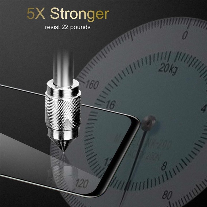 Actual product image Cadorabo Full screen display protection glass (3 Piece, Huawei P20 Lite)