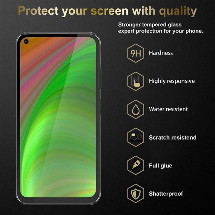 Image du produit Cadorabo Verre de protection d'écran plein écran (1 pièce(s), Huawei P40 Lite, Huawei Nova 7i)