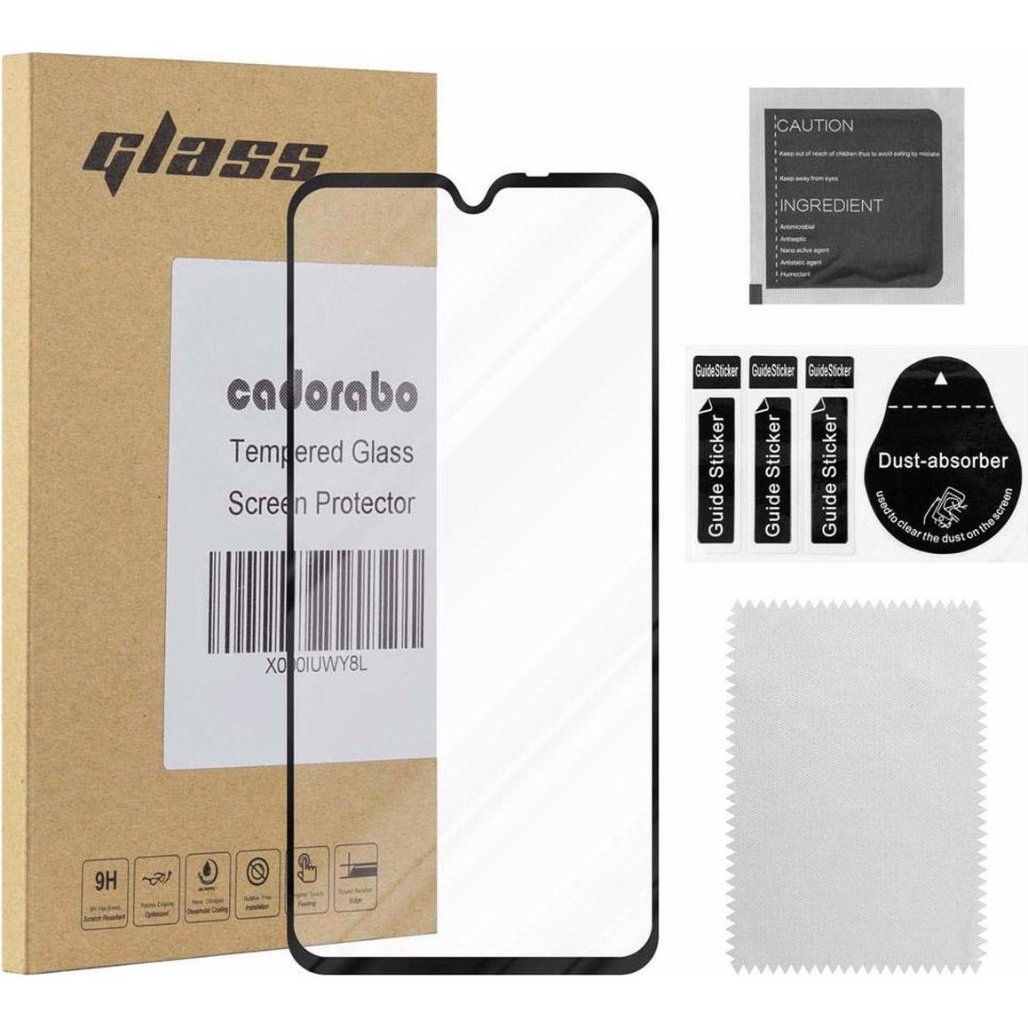 Cadorabo Vollbild Displayschutzglas (1 Stück, Huawei P30 Pro), Smartphone Schutzfolie, Schwarz