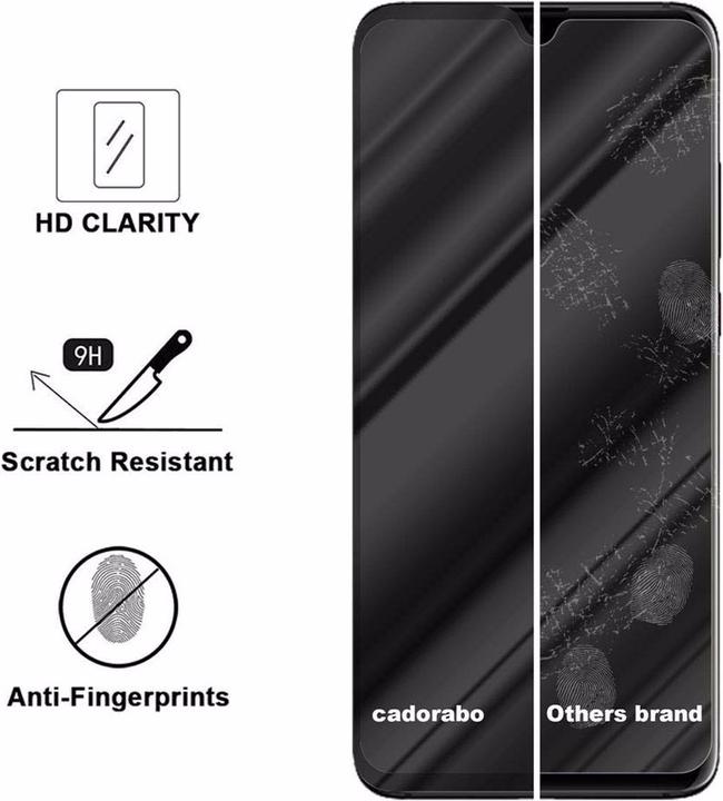 Actual product image Cadorabo Full screen display protection glass (1 Piece, Huawei P30 Pro)