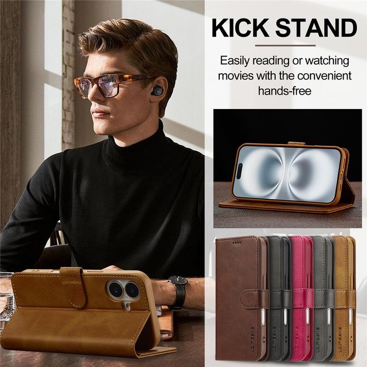 Immagine prodotto Ueli Express Leder Buch Etui Tasche mit Kartenfach (Apple iPhone 17)