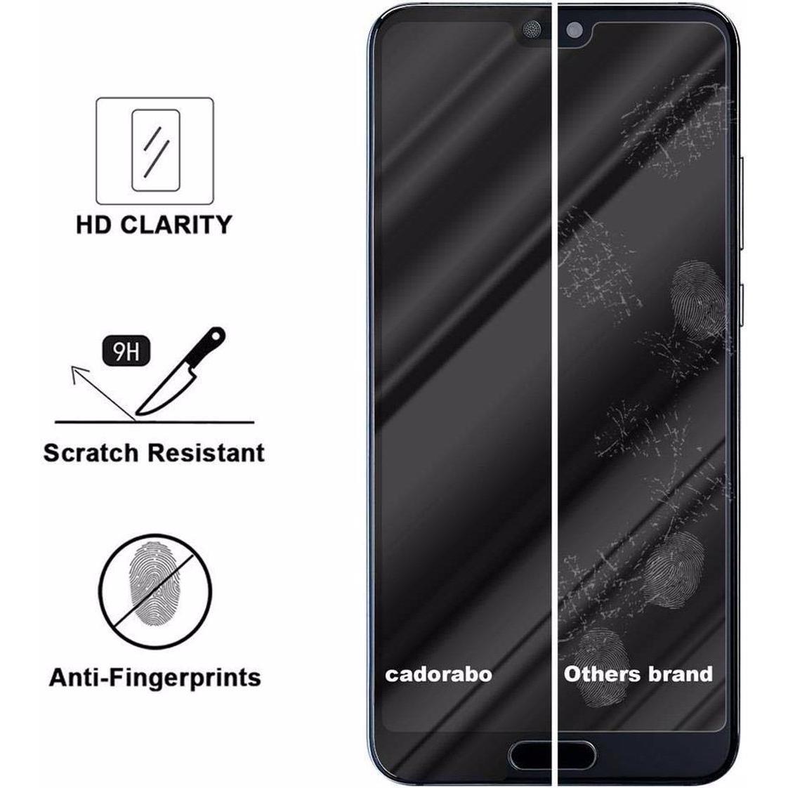 Thumbnail - Cadorabo Vollbild Displayschutzglas (1 Stück, Huawei Mate 20 Lite), Smartphone Schutzfolie, Schwarz