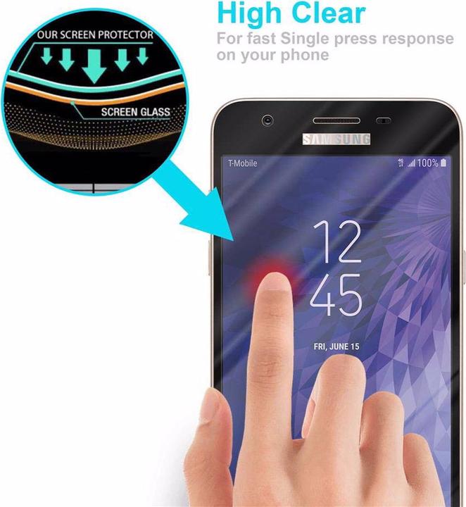 Immagine prodotto Cadorabo Vetro di protezione del display a schermo intero (1 Pezzo/i, Samsung Galaxy J3 (2018))