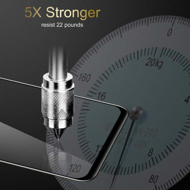 Actual product image Cadorabo Full screen display protection glass (1 Piece, K20, Huawei Nova 5T, TCL 20S)