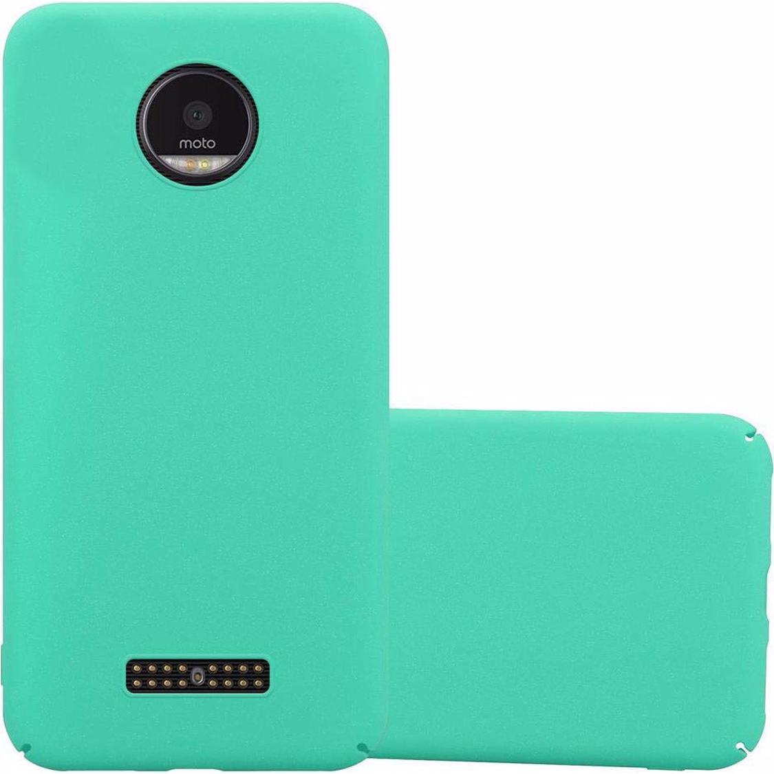Cadorabo Hard Cover Frosty Cover (Motorola Moto Z), Smartphone Hülle, Grün
