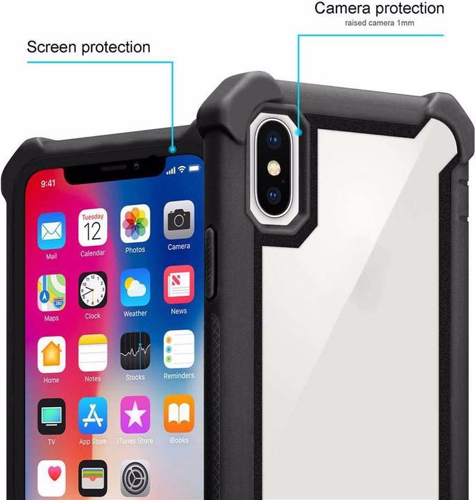 Actual product image Cadorabo Hybrid 2-in-1 Acrylic Cover (Apple iPhone X)