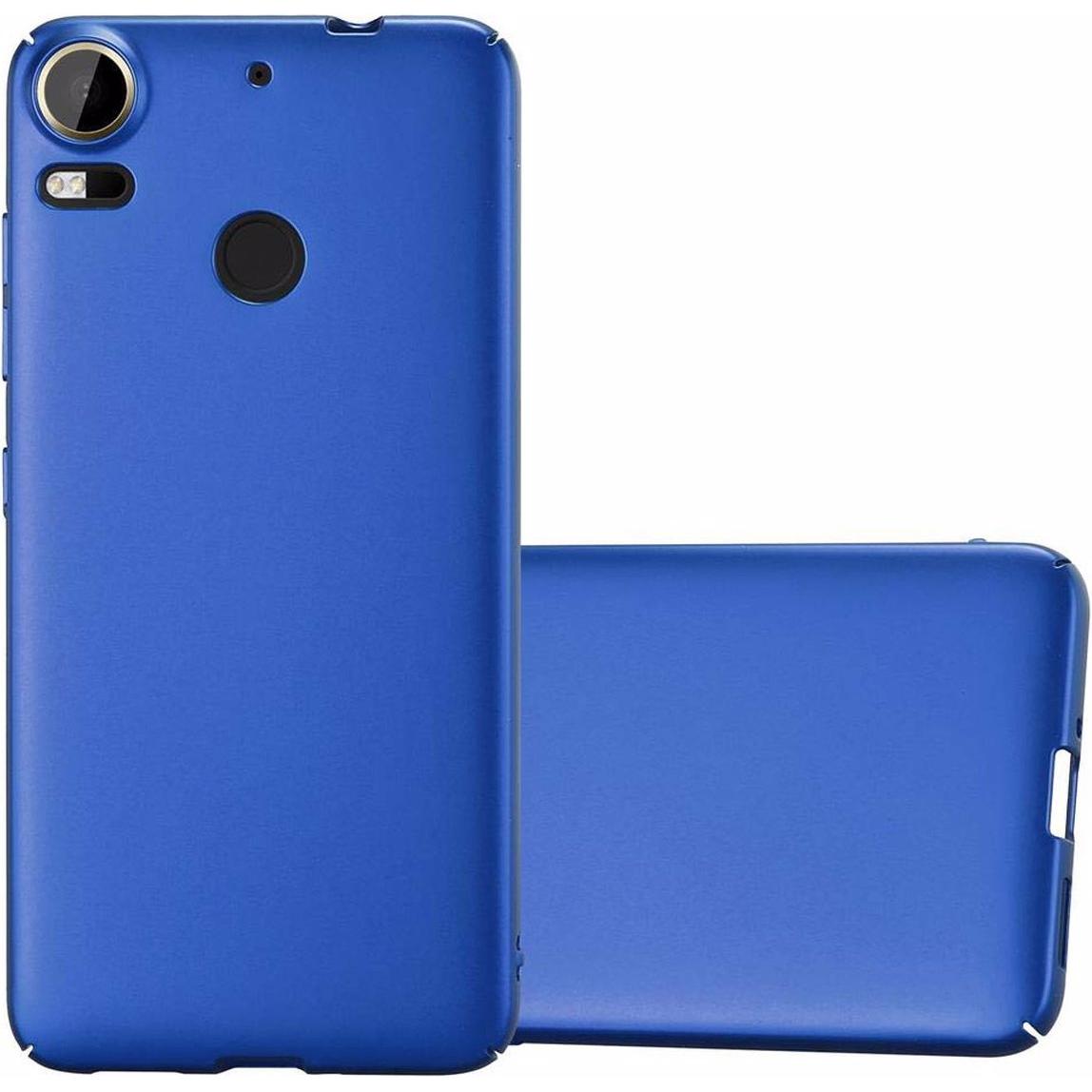 Cadorabo Hard Cover Matt Metall Cover (HTC Desire 10 Pro), Smartphone Hülle, Blau