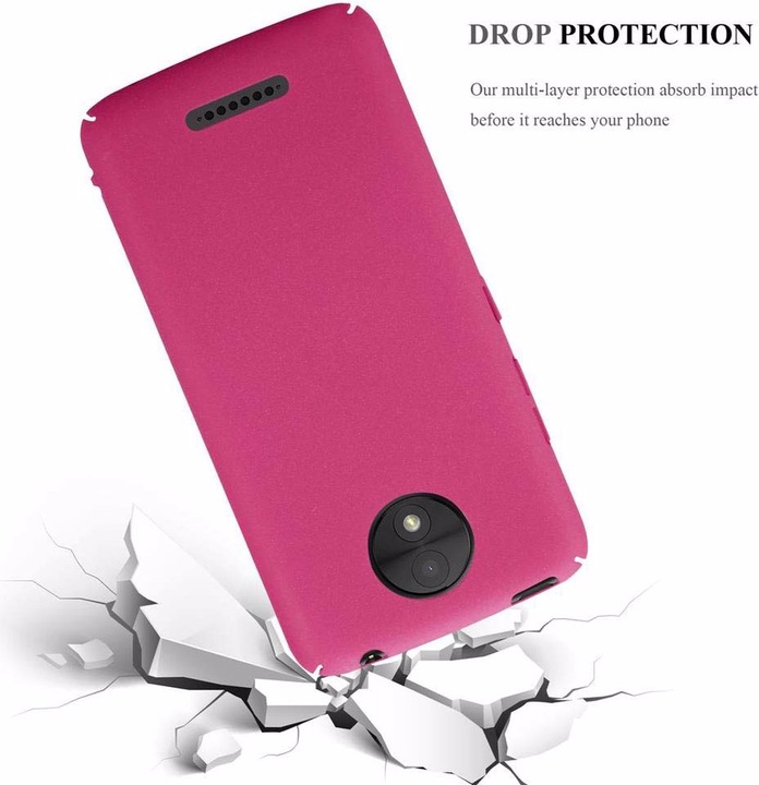 Image du produit Cadorabo Couverture rigide Frosty Cover (Motorola Moto C Plus)