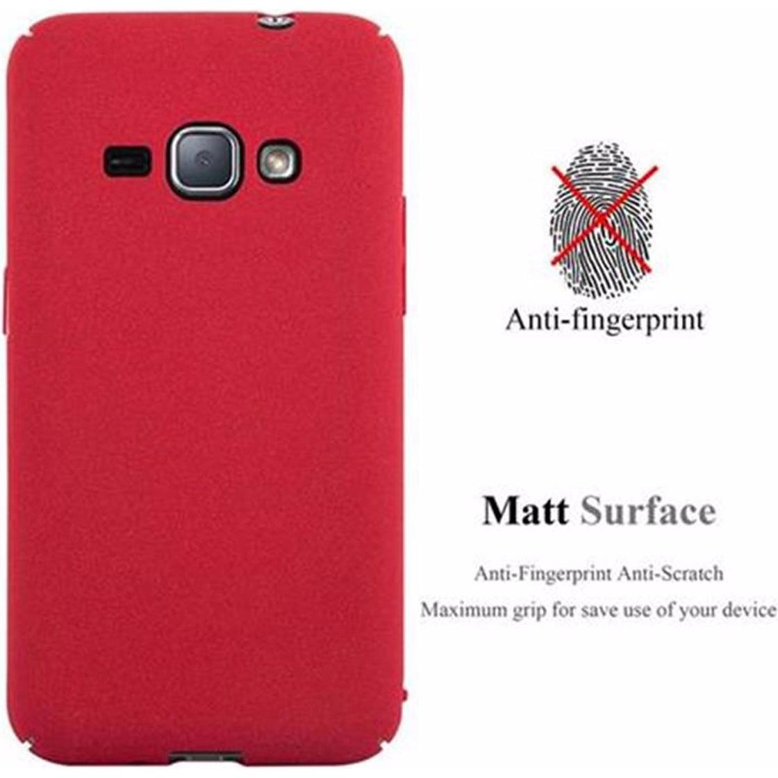 Thumbnail - Cadorabo Hard Cover Frosty Cover (Samsung Galaxy J1 (2016)), Smartphone Hülle, Rot