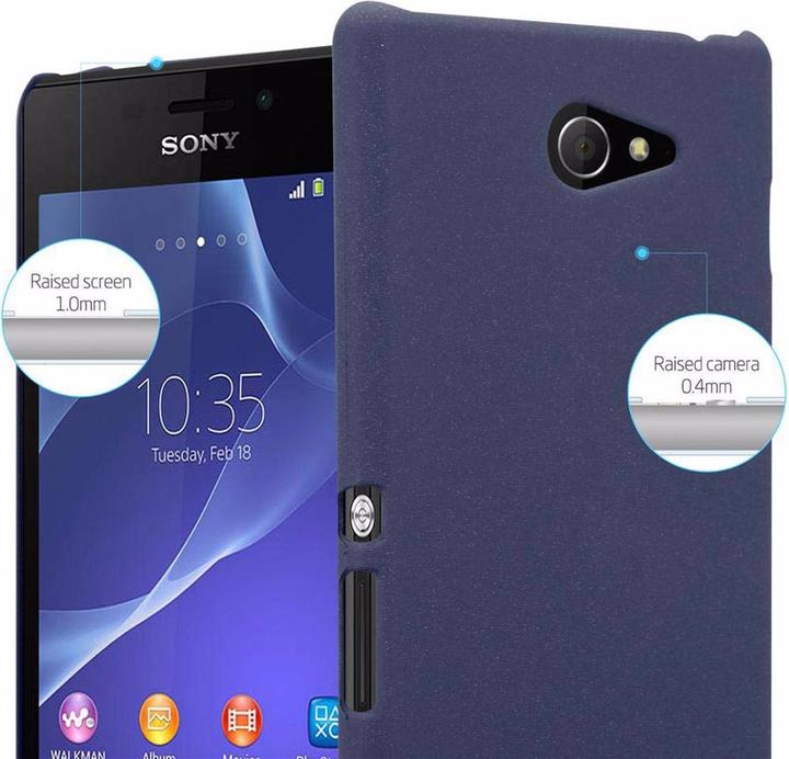 Actual product image Cadorabo Hard Cover Frosty Cover (Sony Xperia M2 Aqua, Sony Xperia M2)