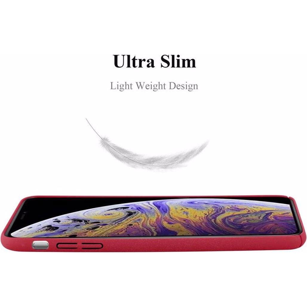 Thumbnail - Cadorabo Hard Cover Frosty Cover (Apple iPhone XS Max), Smartphone Hülle, Rot